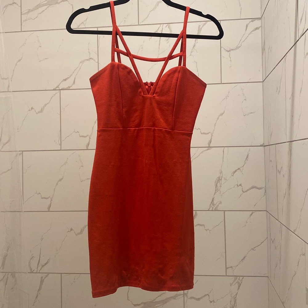 Red mini dress. Size XS.